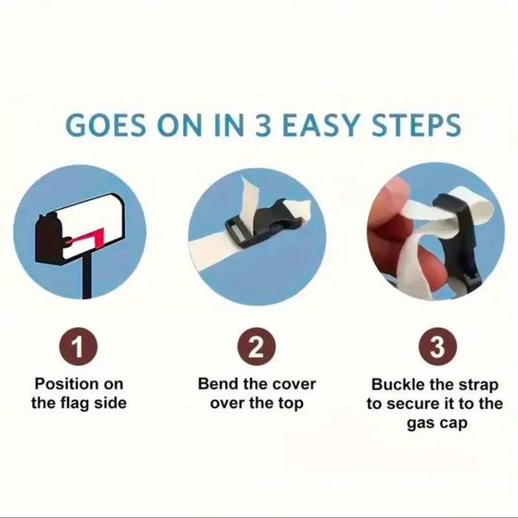 Mailbox Cover, Magnetic Wrap for Standard Size Mailbox, NEW, Clover, Easy Decor. - Picture 3 of 6